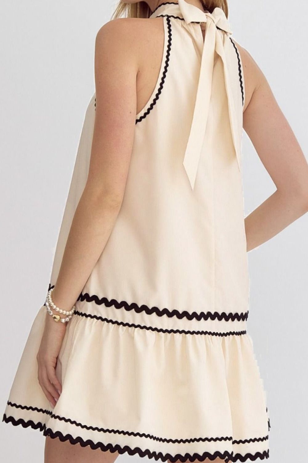 Stripe Sleeveless Mini Dress