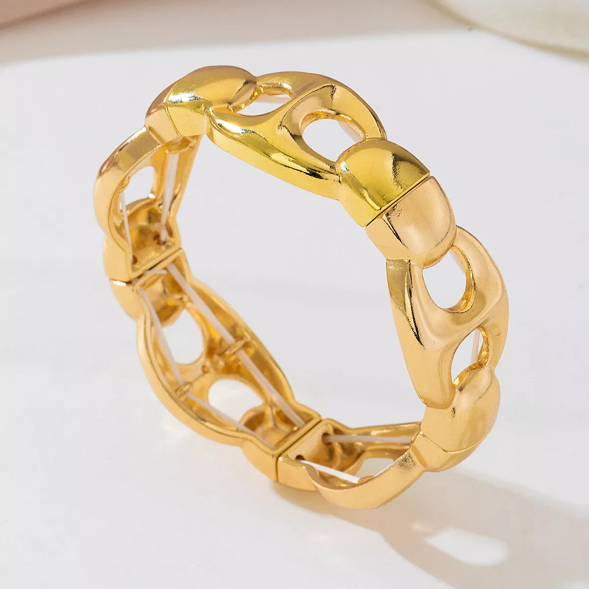 18K Gold-Plated Chain Link Bracelet