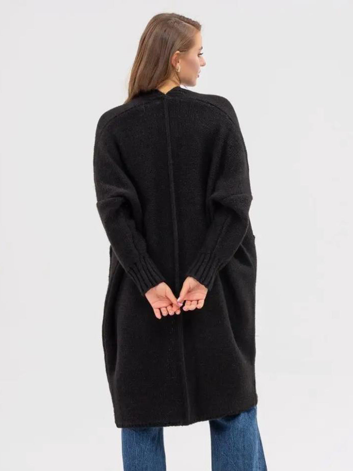Open Front Long Sleeve Cardigan