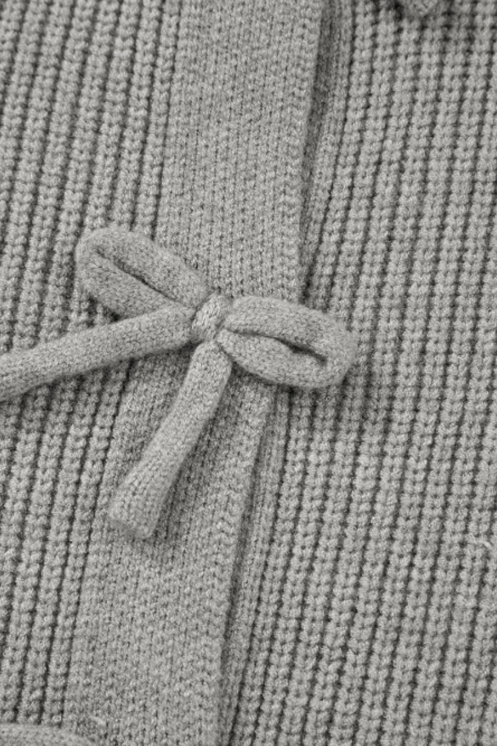 Bow Long Sleeve Cardigan