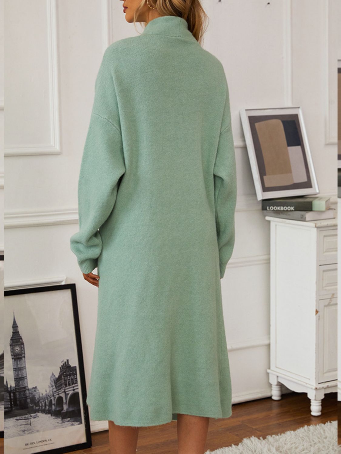 Open Front Cardigan Sweater Set