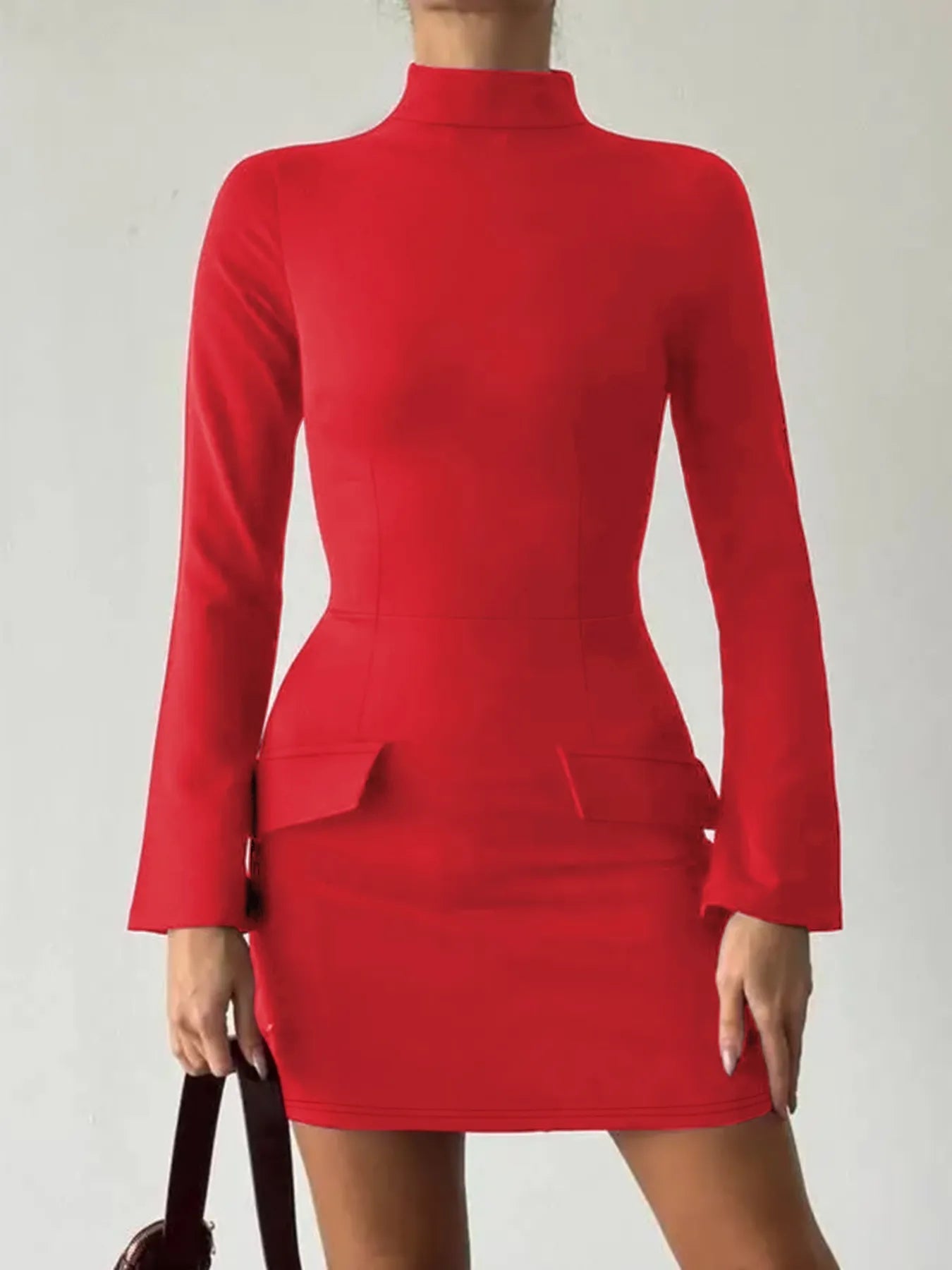 Bodycon Mini Dress with Pockets