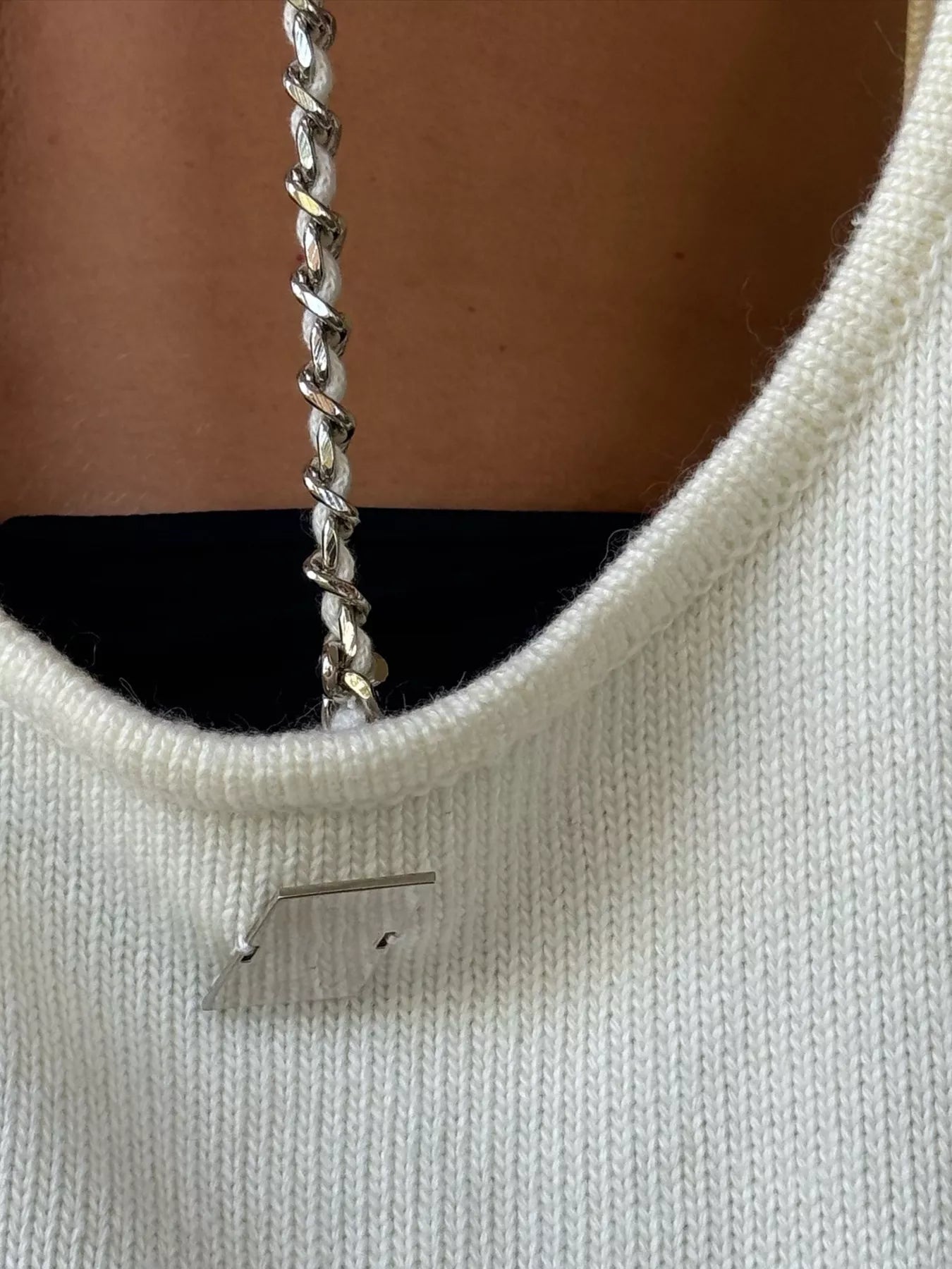 Cutout Dropped Shoulder Sweater