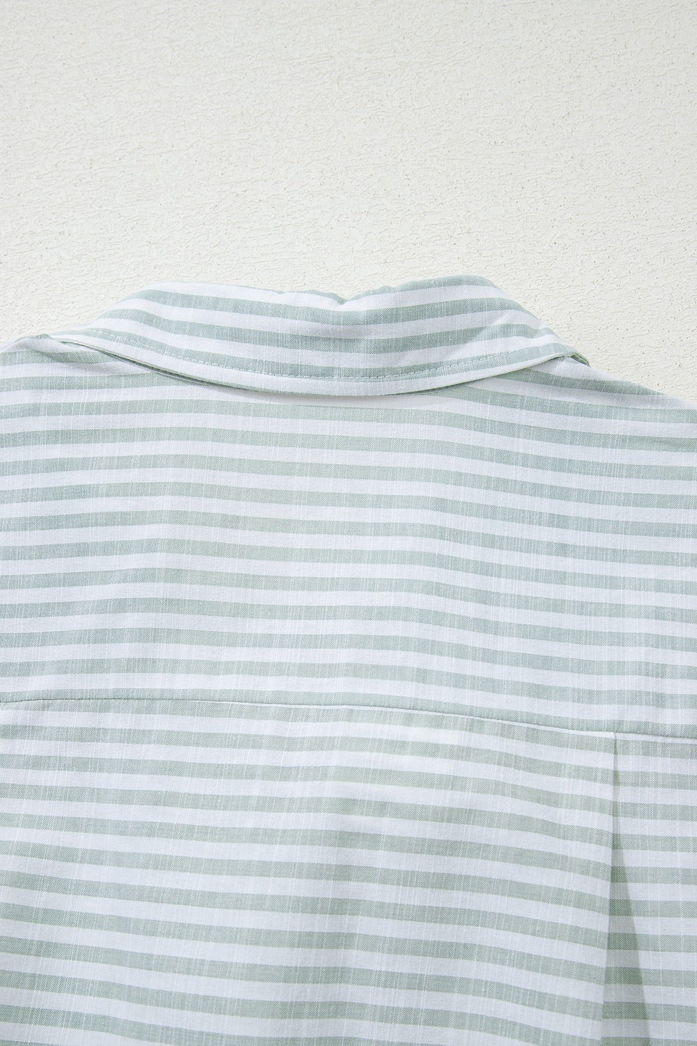 Striped Long Sleeve Mini Shirt Dress