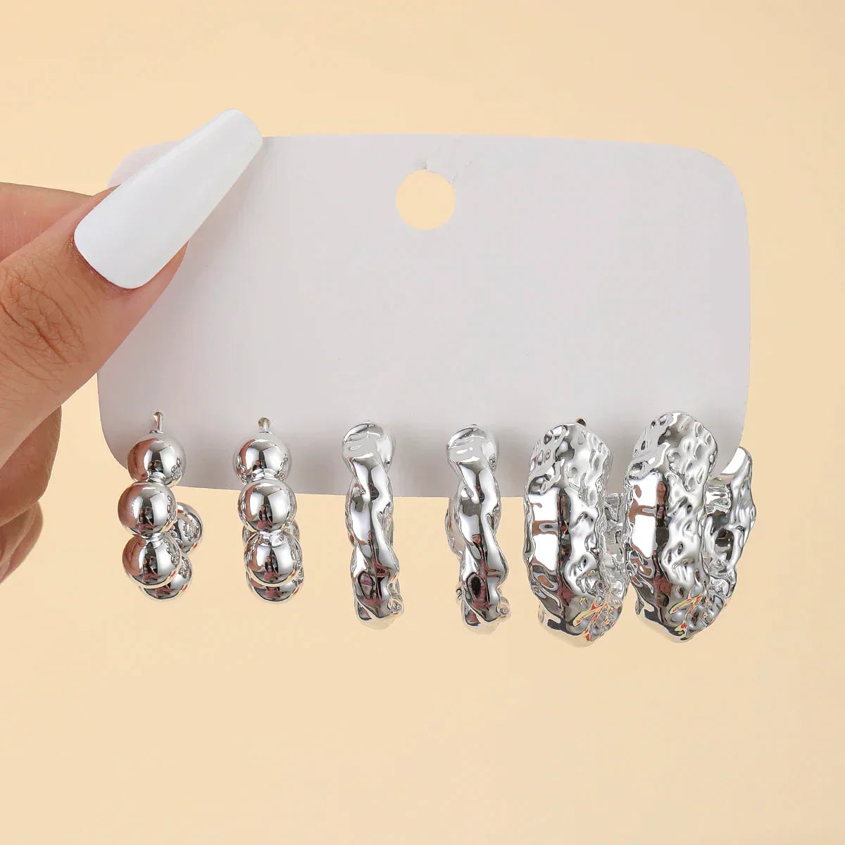 Cross-Border minimalist C-earrings