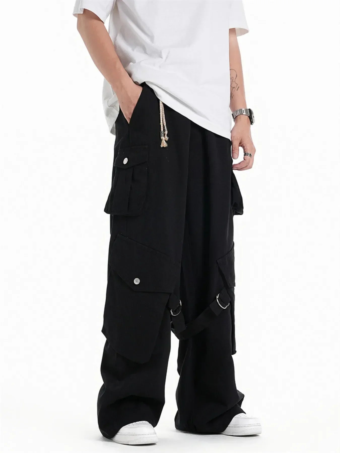 Wide Leg Men's Cargo Pants