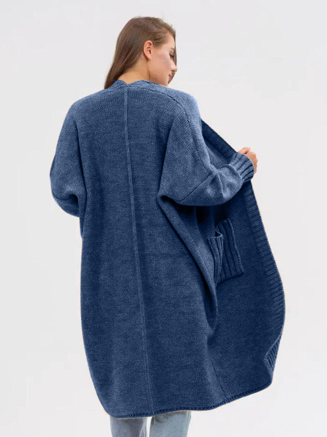 Open Front Long Sleeve Cardigan