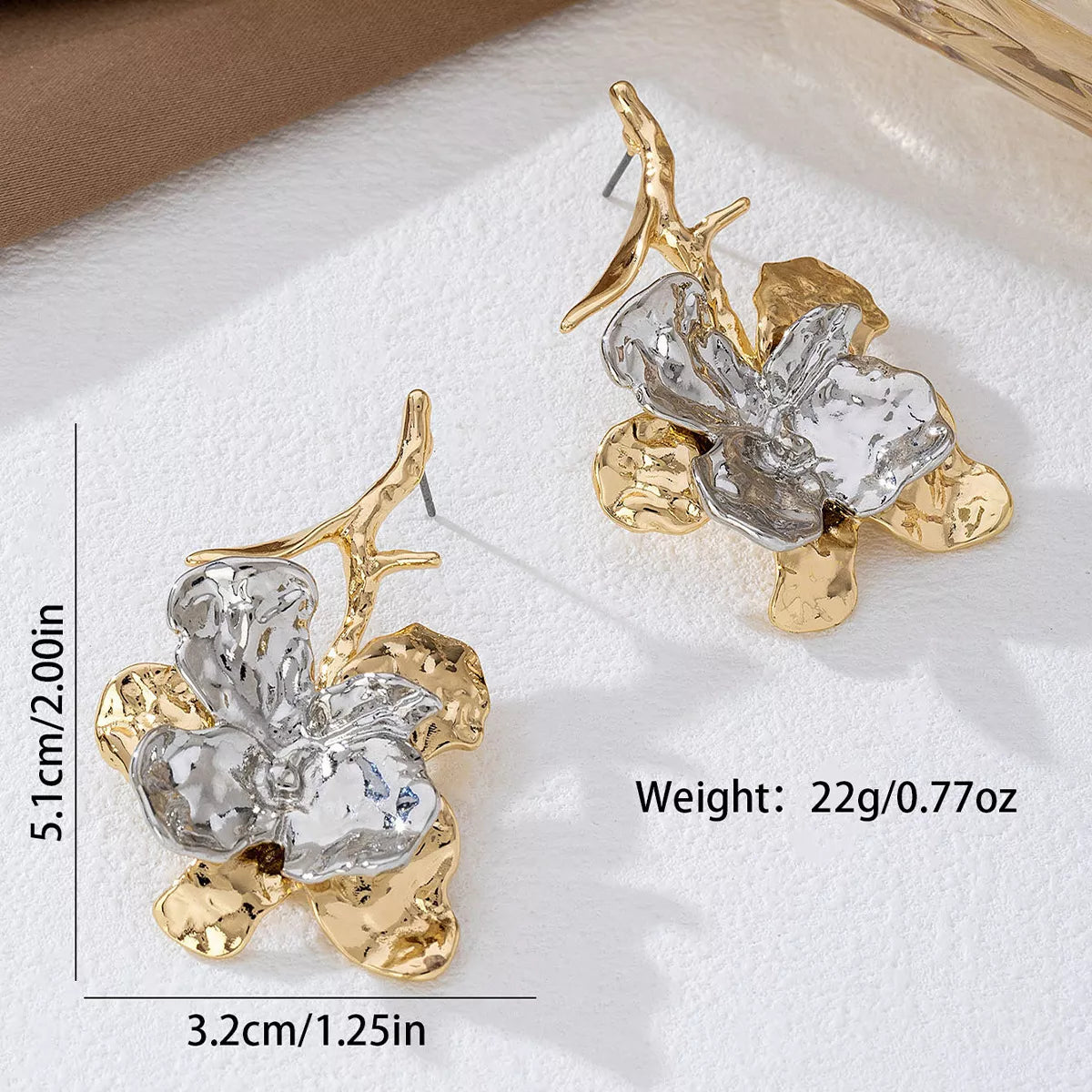 Stainless Steel Statement Drop Earrings