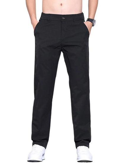 Men's Pocketed Casual Straight Leg Pants