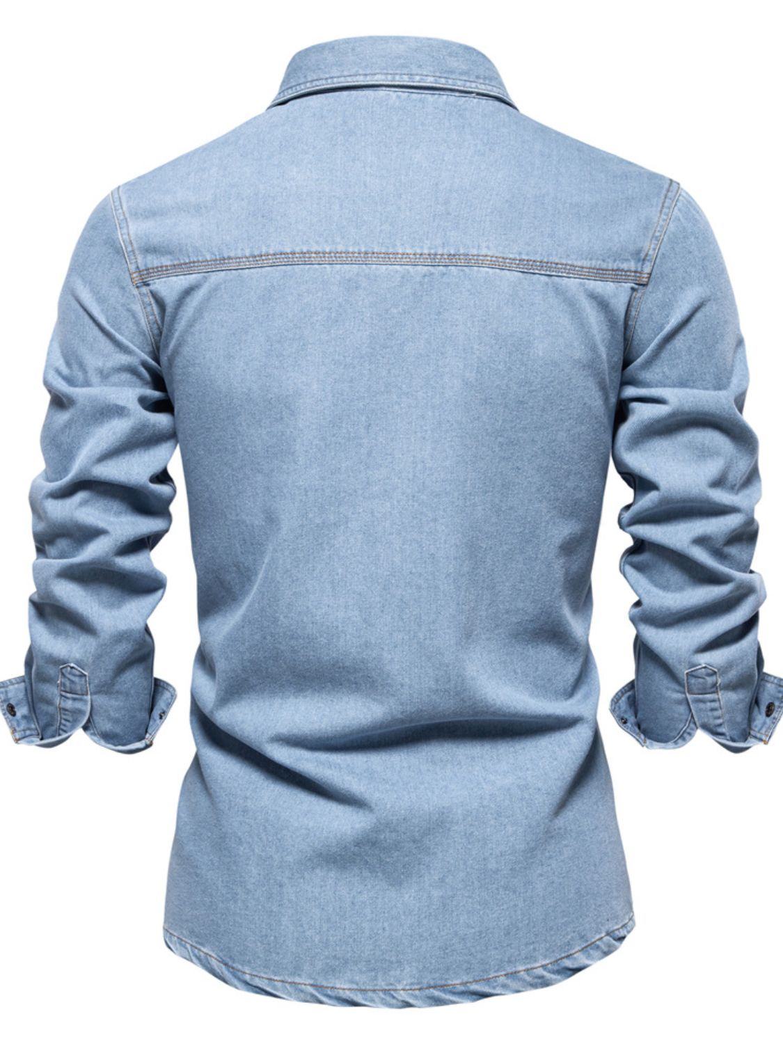 Men's Denim Shirt with Chest Pockets