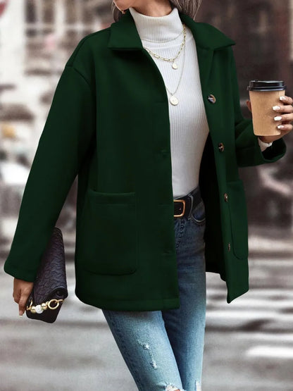 Pocketed Button Up Jacket