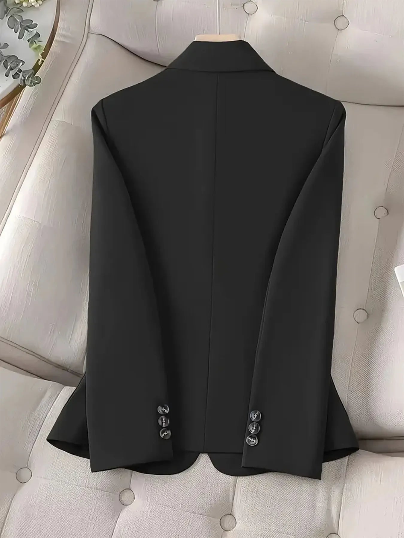 One-Button Blazer with Pockets