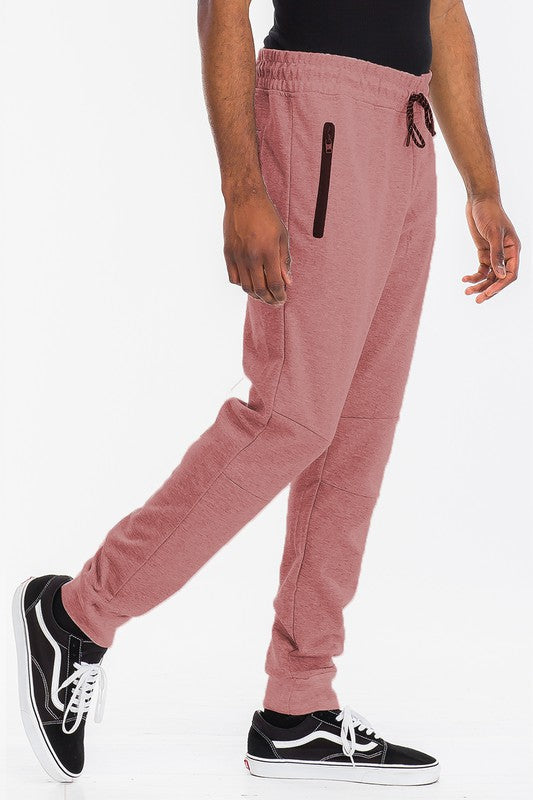 Mens Solid Heathered Jogger - MONLANE
