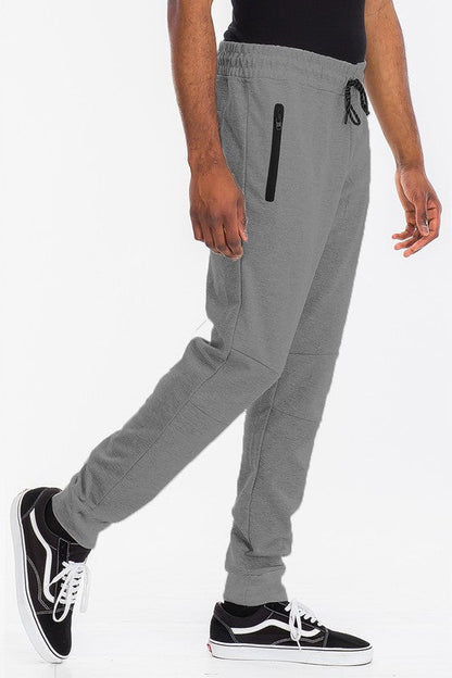 Mens Solid Heathered Jogger - MONLANE