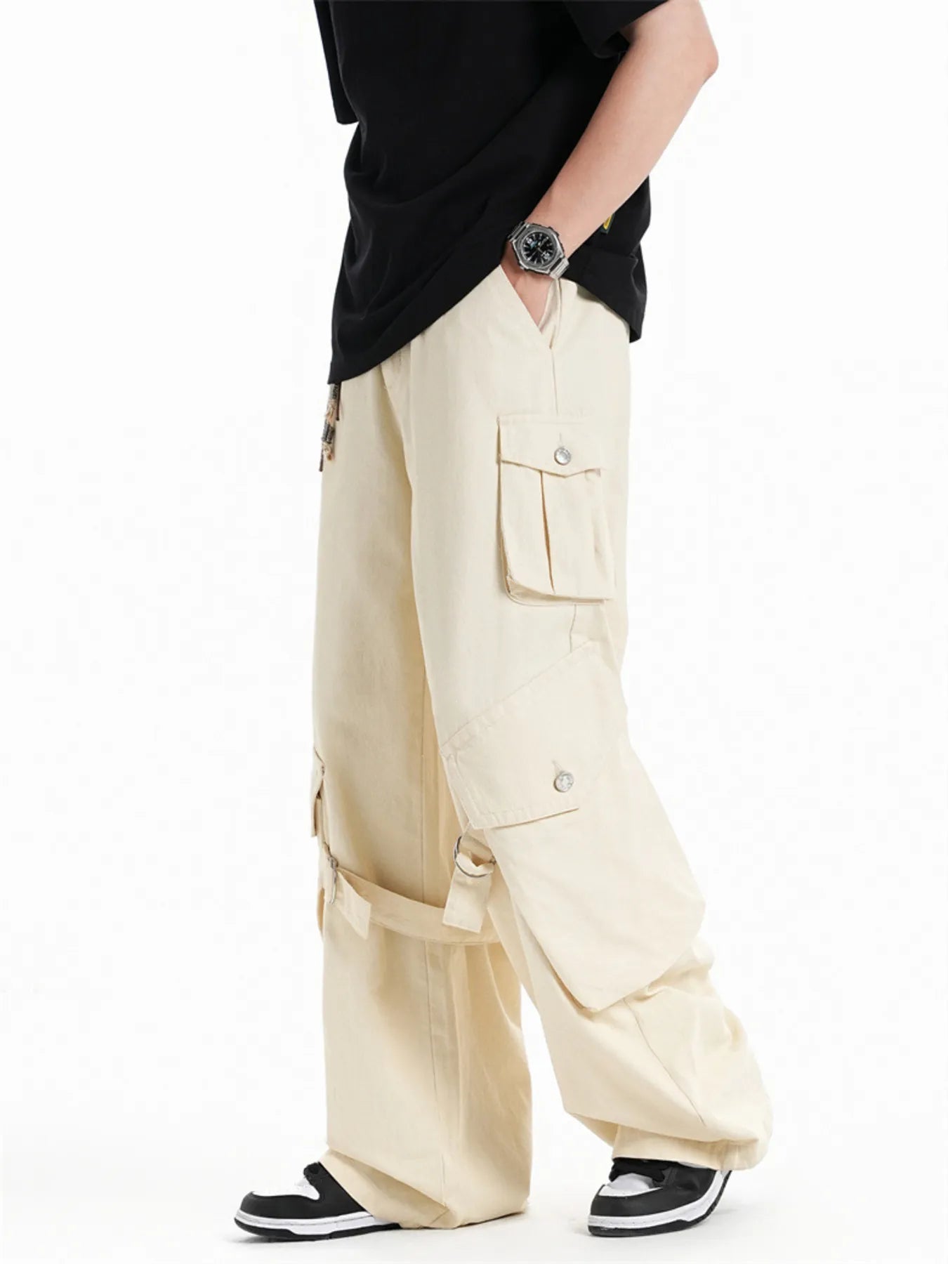 Wide Leg Men's Cargo Pants