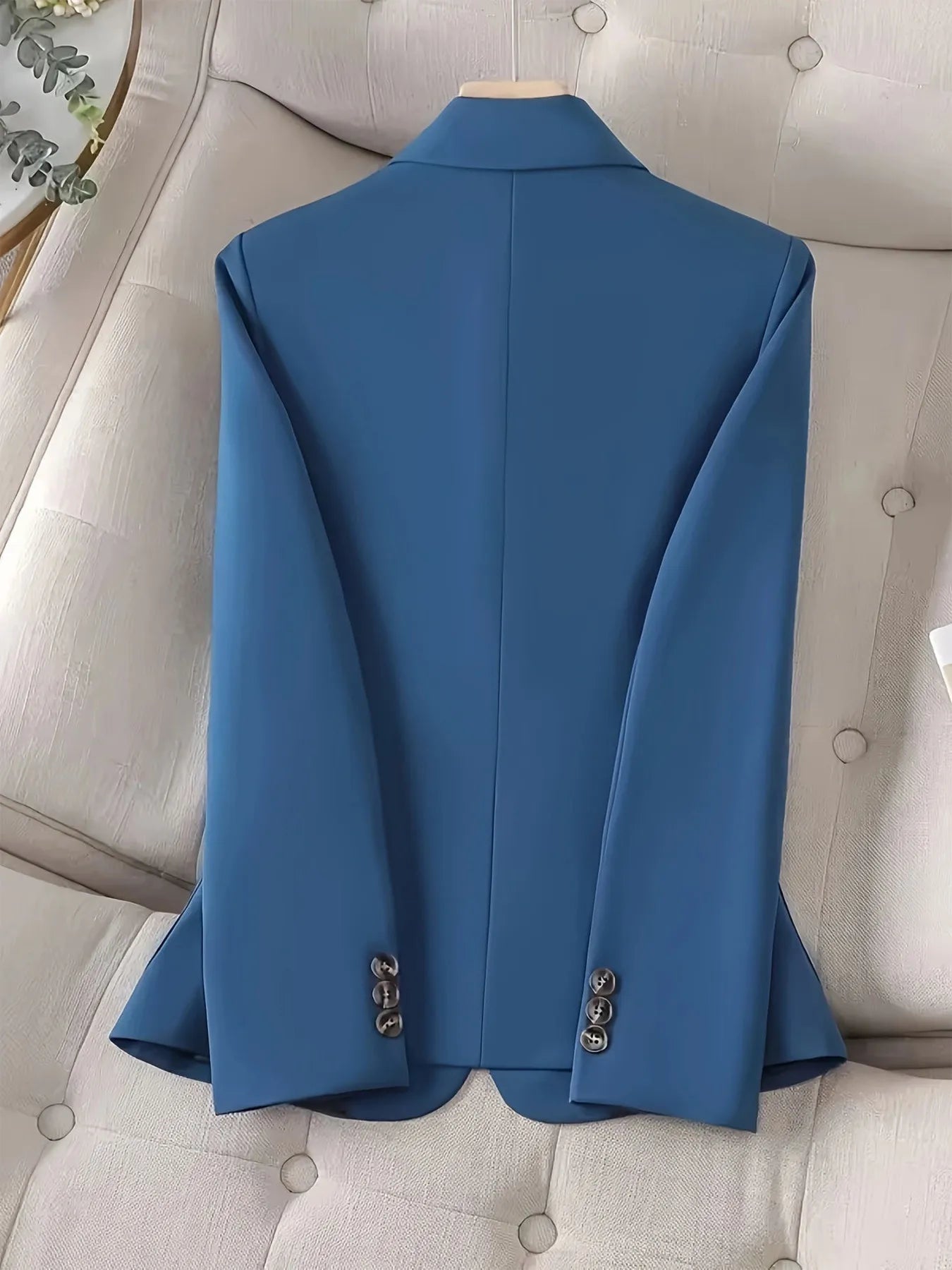 One-Button Blazer with Pockets