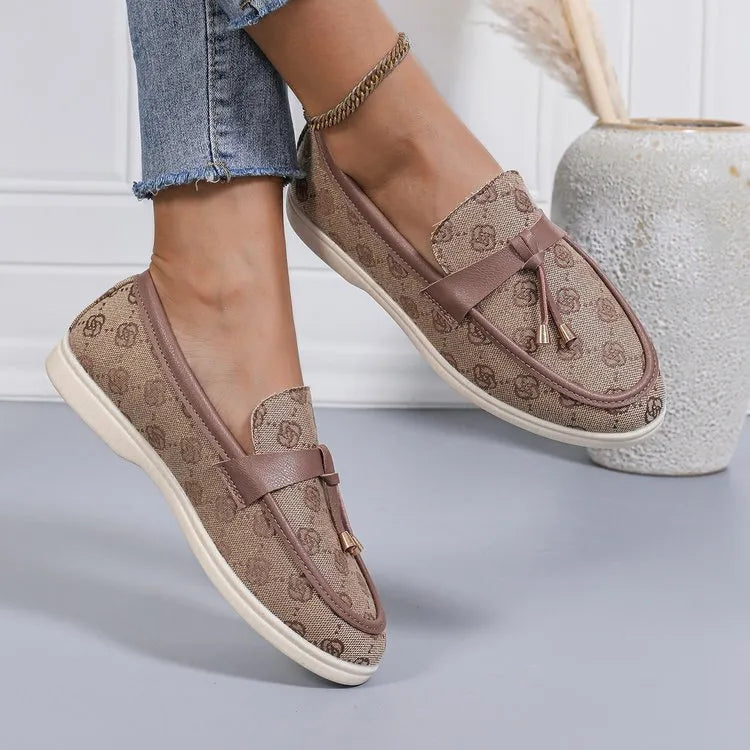 Round Toe Flat Loafers