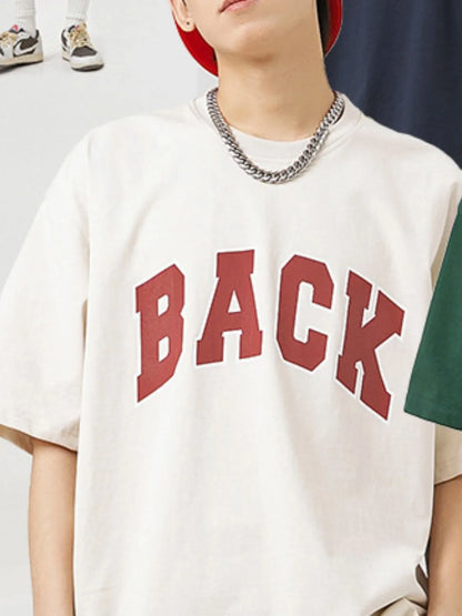 Half Sleeve Men's Plus Size T-Shirt - MONLANE