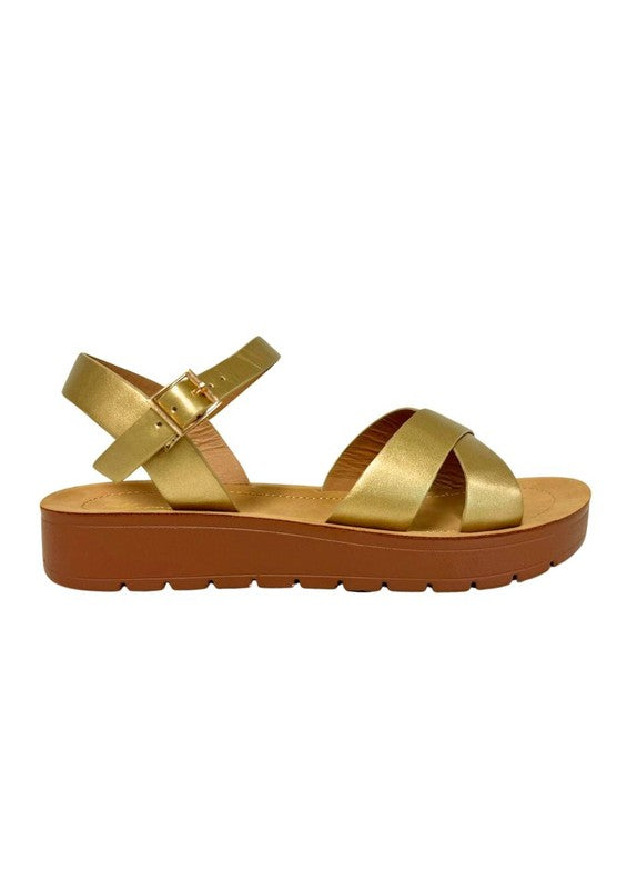 Comfortable Metallic Sandals