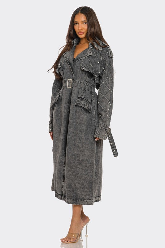 Denim Trench Coat