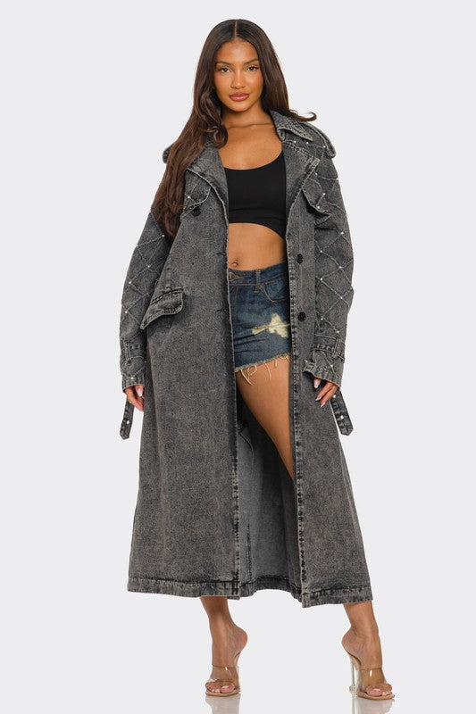 Denim Trench Coat