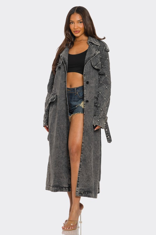 Denim Trench Coat