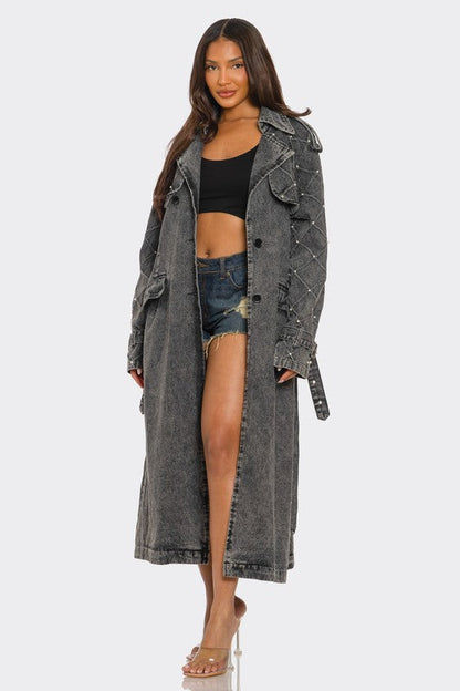 Denim Trench Coat