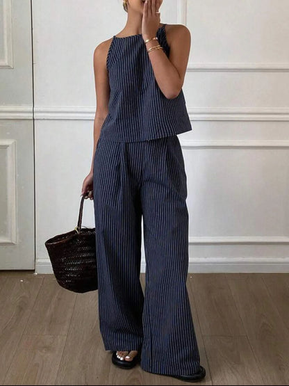 Tank and Wide Leg Pants Set