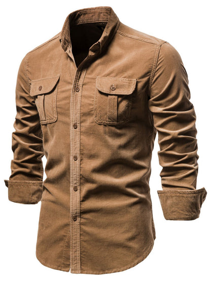Plus Size Fitted Button Down Shirt