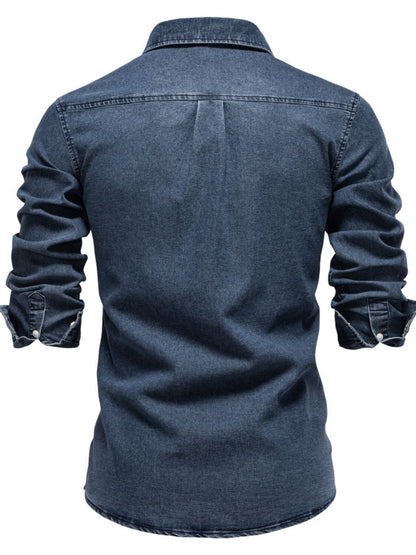 Men's Button Down Denim Shirt