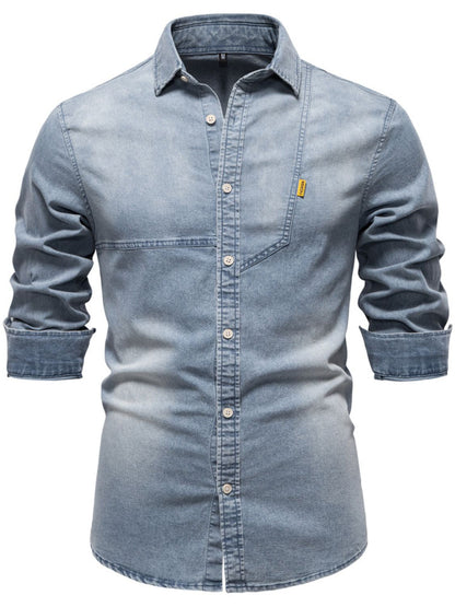 Men's Button Down Denim Shirt