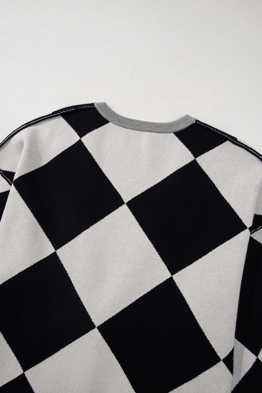 Checkered Button Up Cardigan