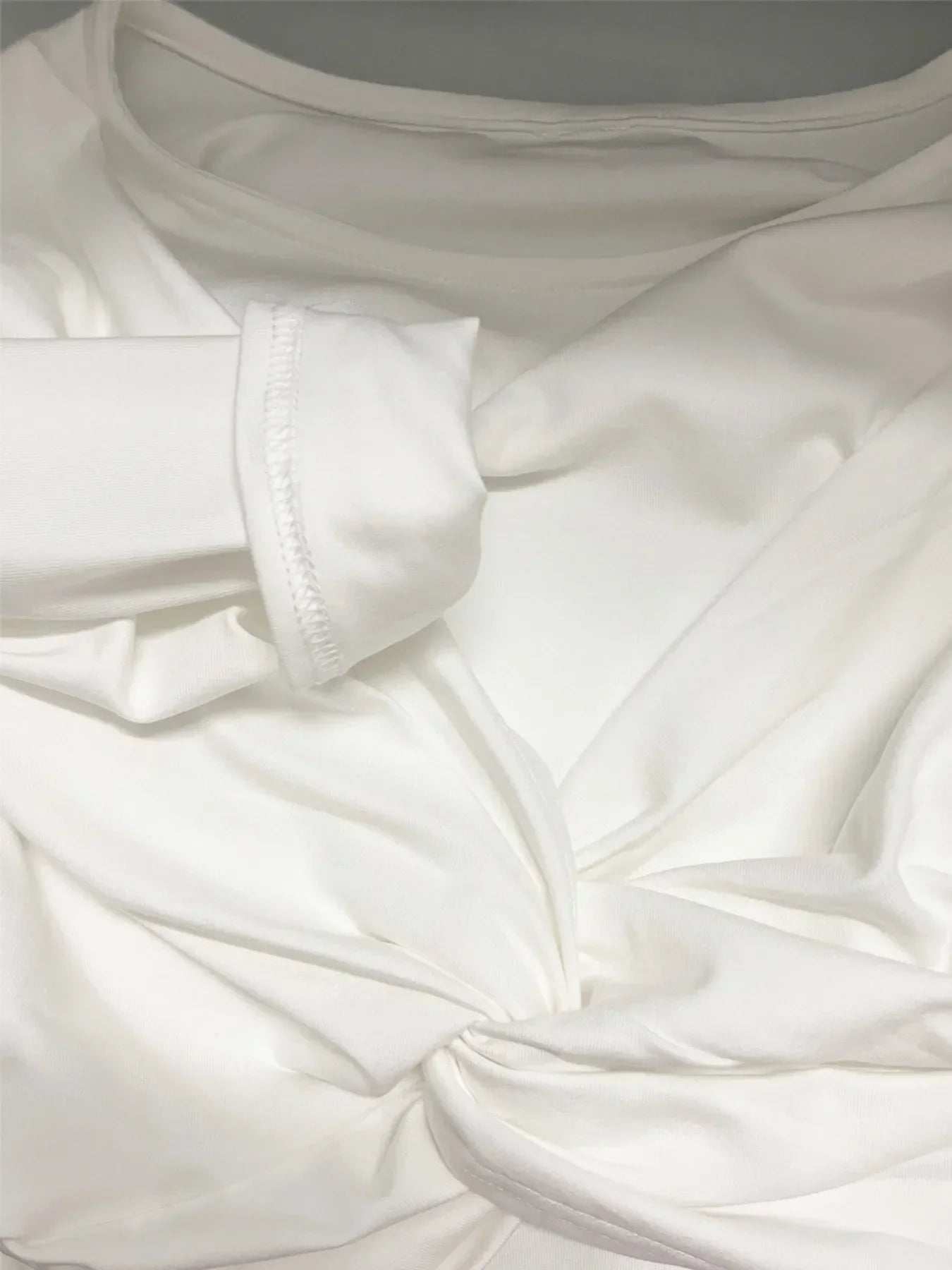 Twist Front Long Sleeve Bodysuit