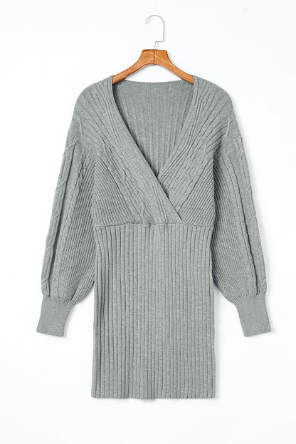 Cable-Knit Sweater Dress