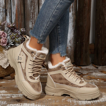 High-Top Platform Chunky Sneaker Boots