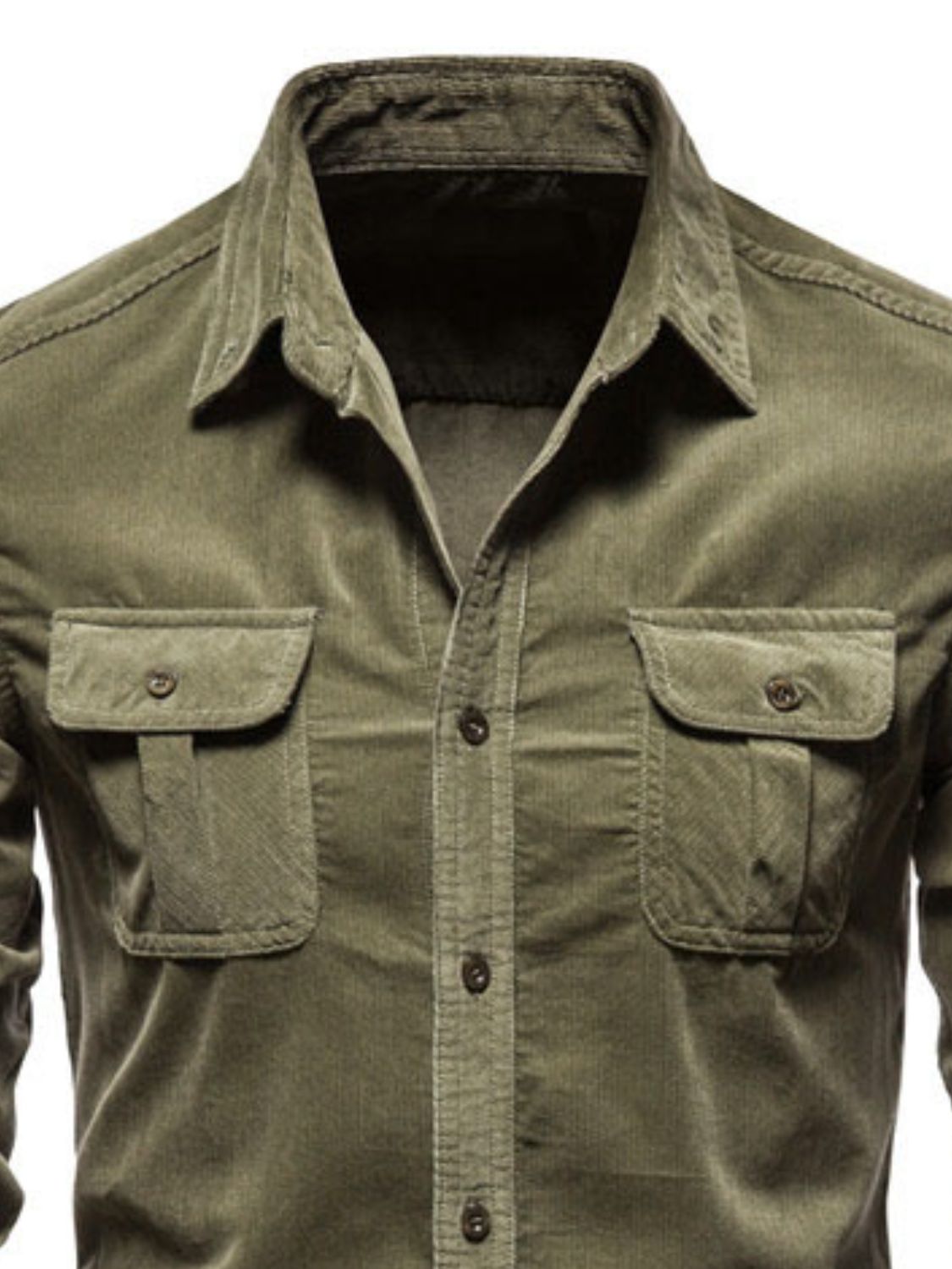 Plus Size Fitted Button Down Shirt