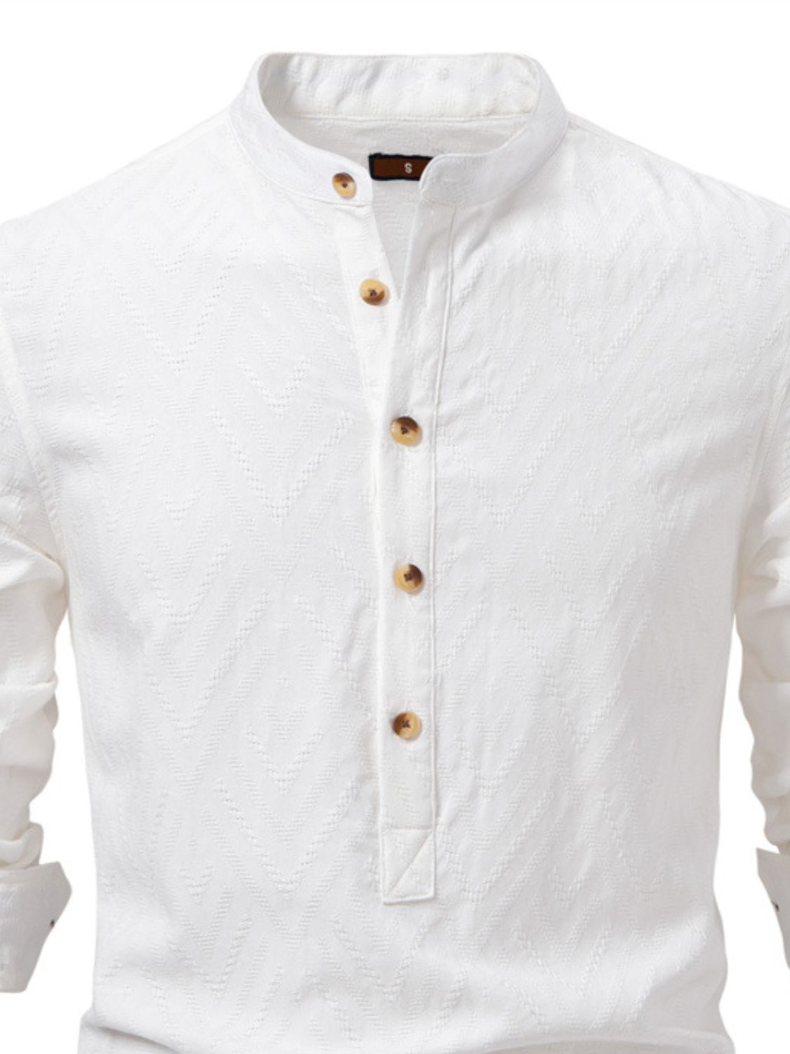 Men's Half Button Geometric Shirt