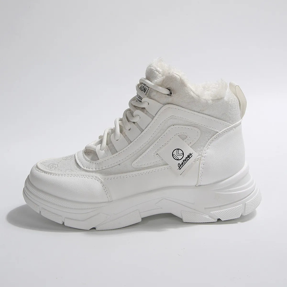 High-Top Platform Chunky Sneaker Boots