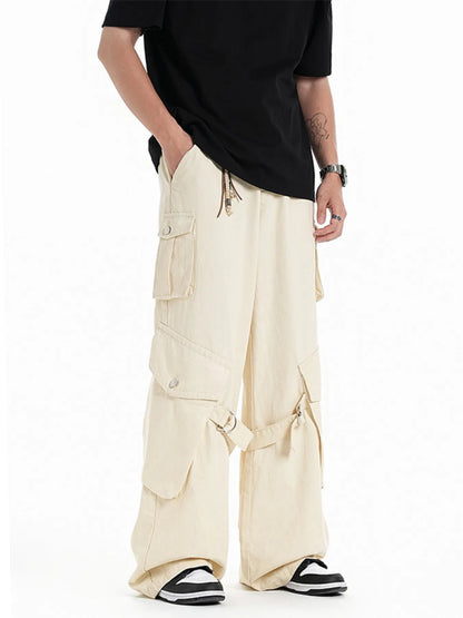 Wide Leg Men's Cargo Pants