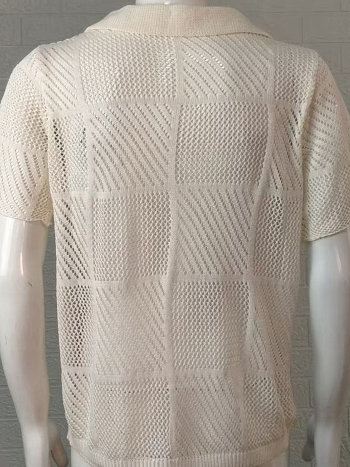 Men's Button Down Checkered Shirt