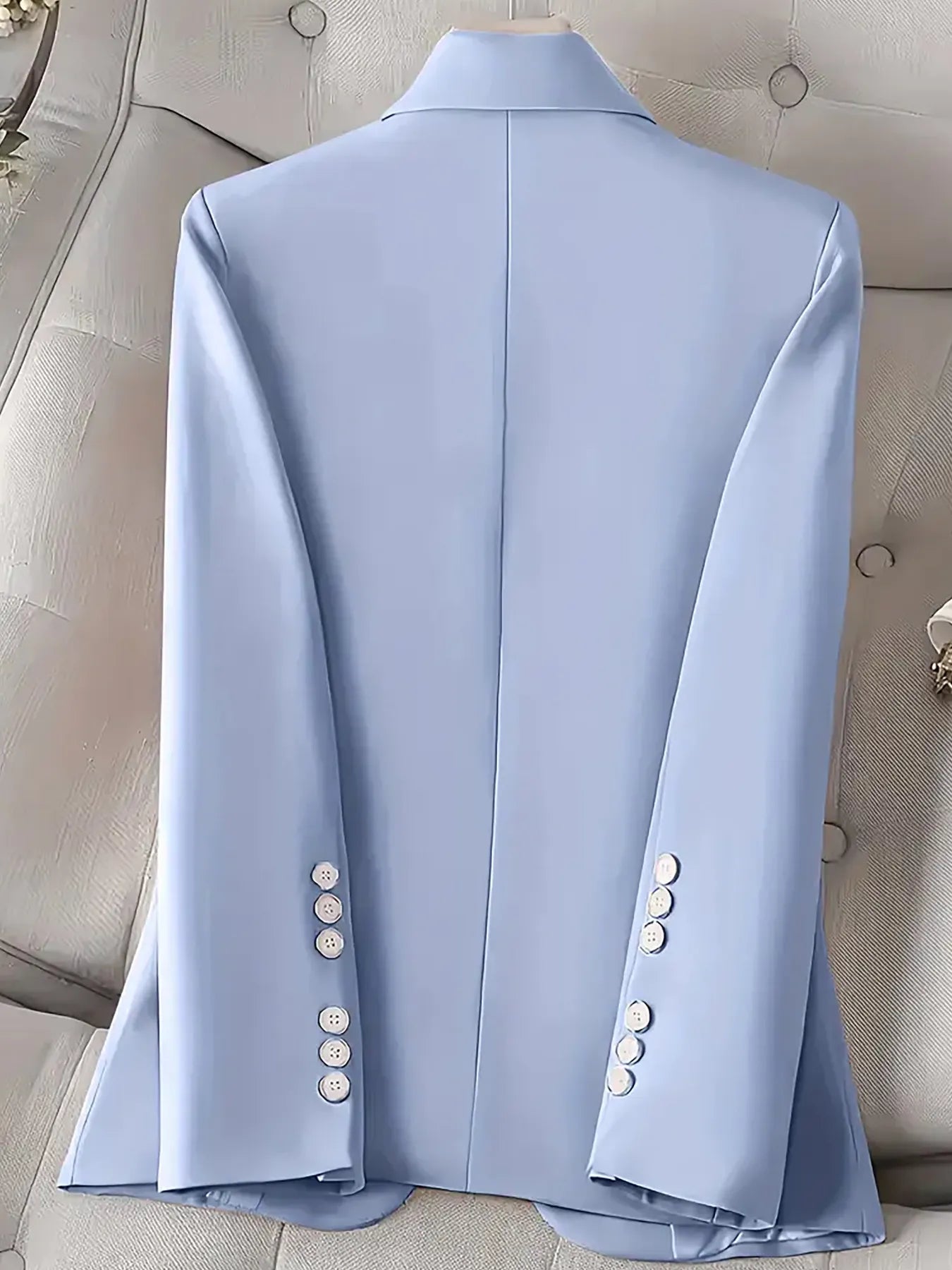 Long Sleeve Single-Button Blazer