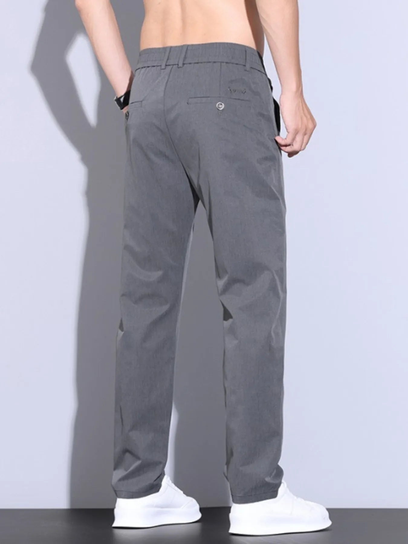 Men's Pocketed Casual Straight Leg Pants