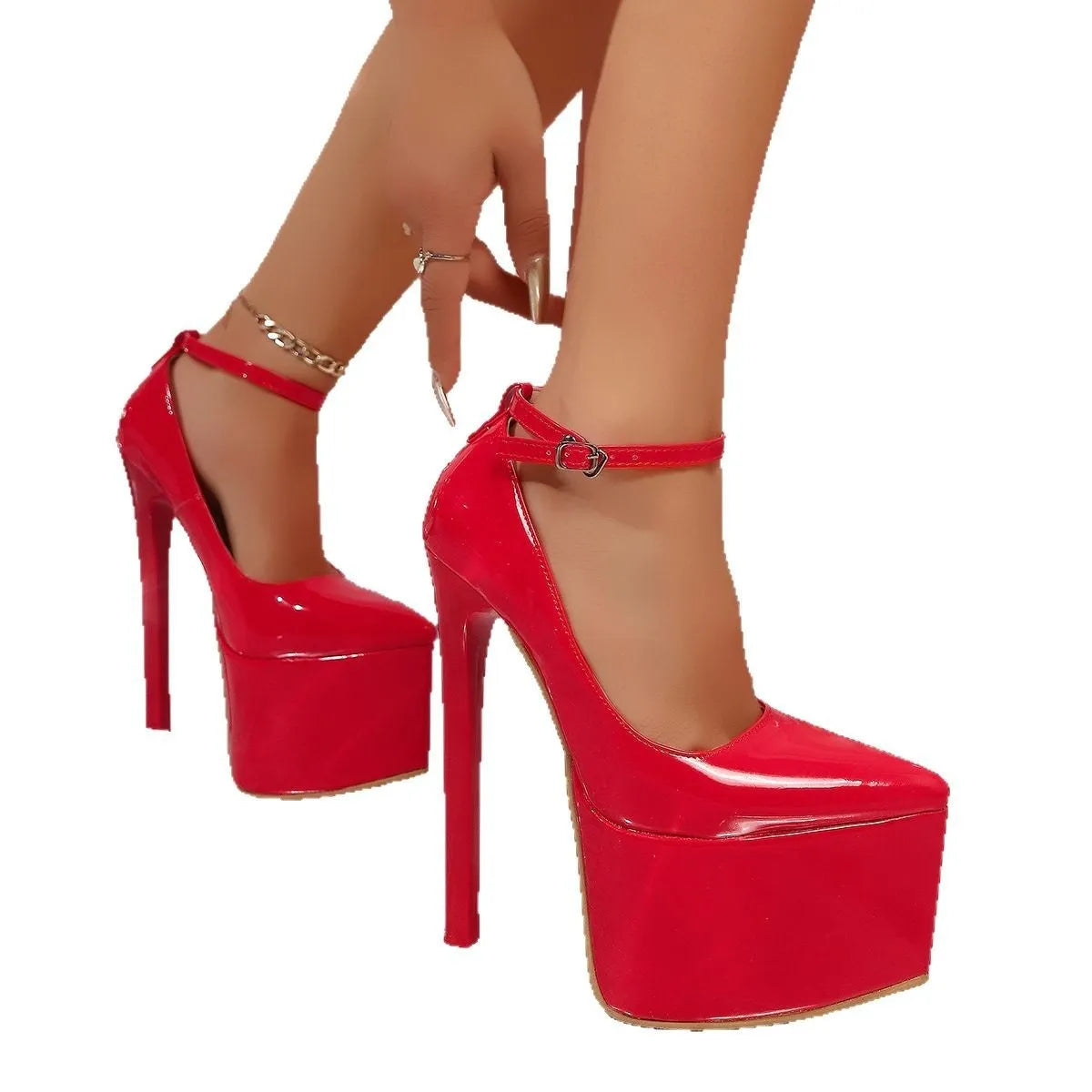 Platform High Heel Pumps