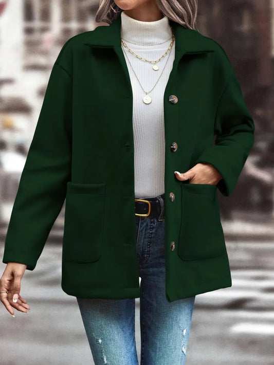 Pocketed Button Up Jacket