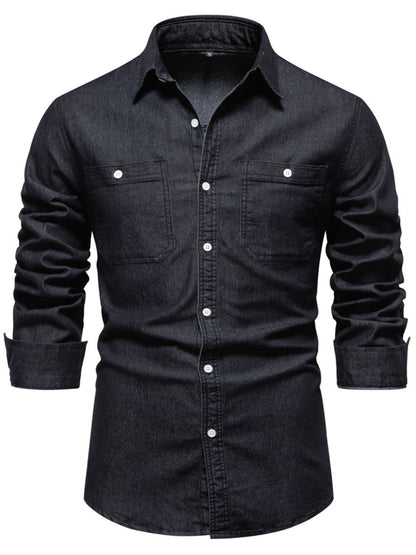 Men's Long Sleeve Denim Shirt