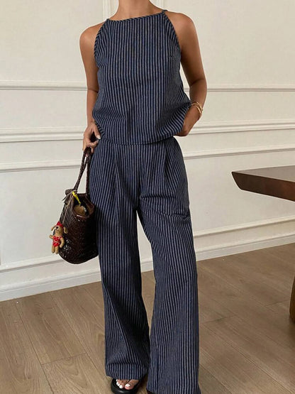 Tank and Wide Leg Pants Set