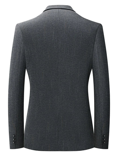 Men's Lapel Collar Long Sleeve Blazer