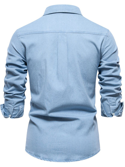 Men's Long Sleeve Denim Shirt