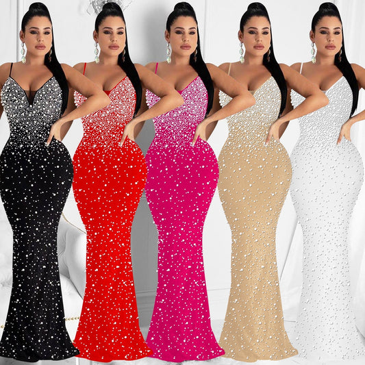 Hot Rhinestone Camisole Dress