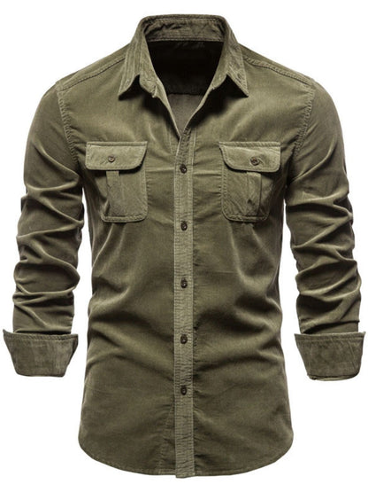 Plus Size Fitted Button Down Shirt